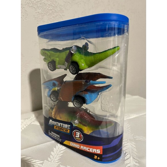 ADVENTURE FORCE 3 PACK DINO RACERS. NEW - Picture 5 of 6